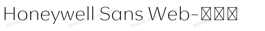 Honeywell Sans Web字体转换